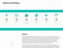 Tablet Screenshot of melissamcgibbon.com